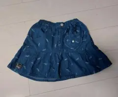 8日まで❗ALGY　ハートポケット付きロゴスカート　XS　140cm