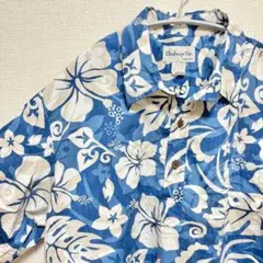【美品　アロハシャツ】2XL　ビッグサイズ　Bishop St. 花柄 半袖