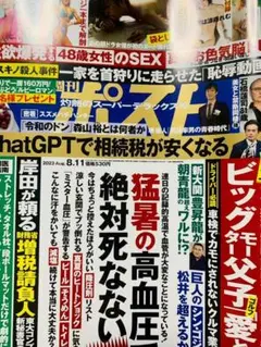 週刊ポスト 2023年8/11号