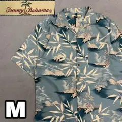 7WD274 TommyBahama オープンカラー 開襟シャツ シルク100%