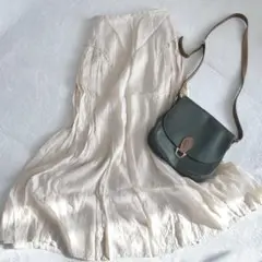 CASA FLINE カーサフライン◇ナチュラルフレアスカート 淡色 プリーツ