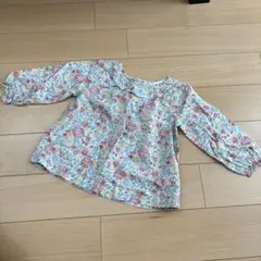ラルフローレン　花柄フリルネックシャツ