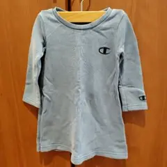 Champion ライトブルー 長袖ワンピース 90