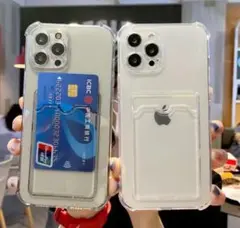 iPhone13 カード入れ付き スマホカバー スマホケース ICカード入れ
