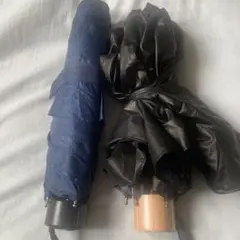 ネイビー 55cm 折りたたみ傘 2個セット。