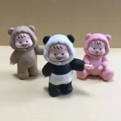 おおのたろう モコモコ赤ちゃんコレクション 3点　パンダ　たっち　おすわり