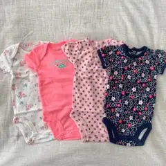 Carter’s ベビーロンパース4点セット 女の子 0-3ヶ月
