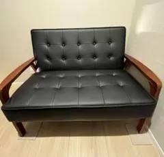 美品　ニトリ　ルッキ2 2シーター　ブラック　Nシールド