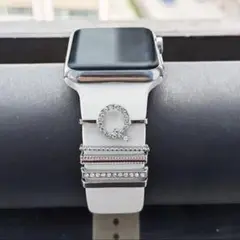 装飾リングループ Apple Watchバンド メタルブリング Ｑ シルバー