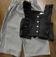 【新品】リノカノ×しまむらコラボ　上下セットアップ　90cm