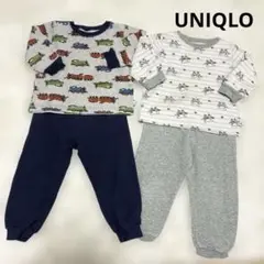 UNIQLO パジャマ　ノンタン　トーマス　100cm 長袖　長ズボン　キルト