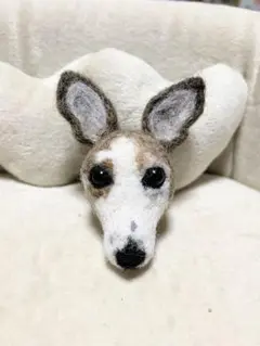 羊毛フェルト　犬　ウィペット　マグネット　似てる子なら少しアレンジ可能