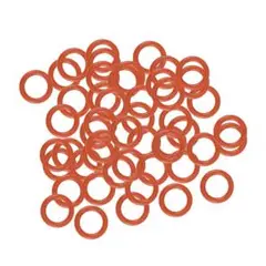 シリコンOリング 外径6mm 内径4mm 幅1mm レッド 50個入り