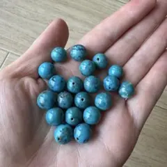 【在庫処分】ターコイズ① トルコ石　10mm 10個　パワーストーン　天然石