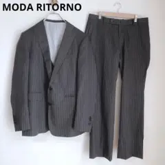MODA RITORNO メンズスーツ　スーツセットアップ　3点セット　ブラック