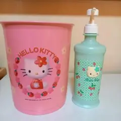 キティちゃんゴミ箱　ディスペンサーボトル　中古