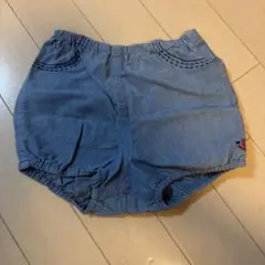 ミキハウス デニム調 ハーフパンツ