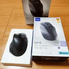 【ほぼ新品】EX-G BluetootマウスMサイズM-XGM30BBSKABK