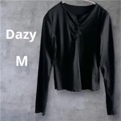Dazy ブラック Mサイズ 長袖シャツ
