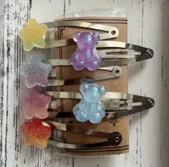 ハンドメイド　髪どめ　ヘアピン　女児　キッズ