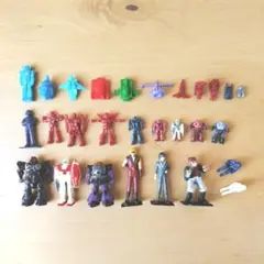 【昭和レトロ】ロボットアニメプラモデル小さなフィギュア28点セット