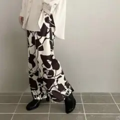 LOWRYS FARM ジオメトリック 総柄 パンツ F