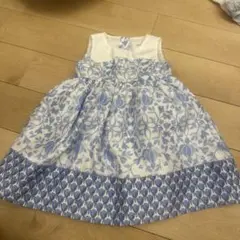 花柄ノースリーブワンピース 90-100cm