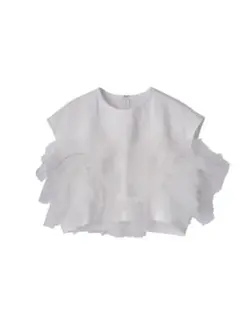 knuth marf docking tulle tops white