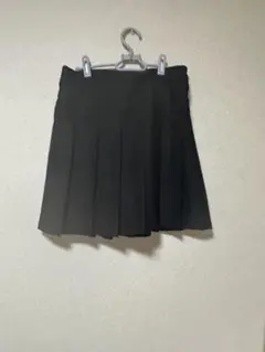 黒 プリーツミニスカート L スカート かわいい