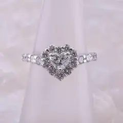 ★Ponte Vecchio★ ハートシェイプ ダイヤリング 計1.031ct