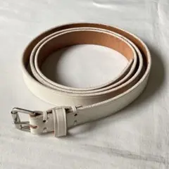 値下げ　美品　MARGARET HOWELL ホワイトレザーベルト WHITE LEATHER BELT | MARGARET HOWELL（マーガレット・ハウエル