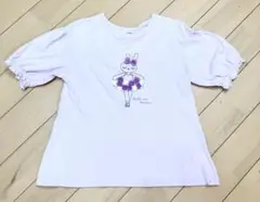KPケーピー　バレリーナウサギ刺繍Tシャツ