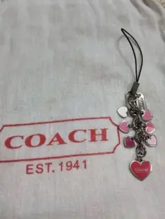 【新品ハワイCOACH】ハート型チャーム