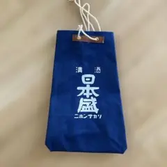 和風ロゴ入りネイビーキャンバスバッグ