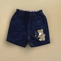 ミキハウス コーデュロイ パンツ くま 80