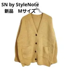 新品 カーディガン マスタード M 厚手 ニット SN by StyleNote