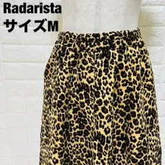 Radarista ヒョウ柄 フレアスカート ウエストゴム M 美品【124】