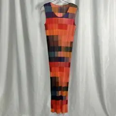 【極美品】1998 PLEATS PLEASE グラデーションプリーツワンピース