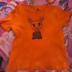 オレンジ キャラクター Tシャツ