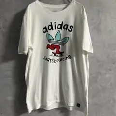 adidas アディダス　skateboarding Tシャツ　プリント