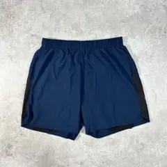 【美品】TESLA テスラ ランニング ショーツ M ネイビー