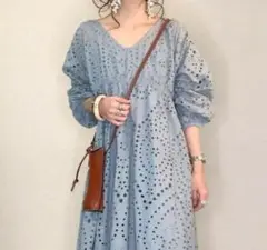 お値下げ！ブルーグレー★ワンピース