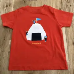 mont-bell イラスト Tシャツ 110サイズ オレンジ