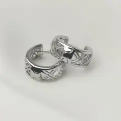 【No.24】シルバー メッシュ ピアス silver925 おしゃれ 人気
