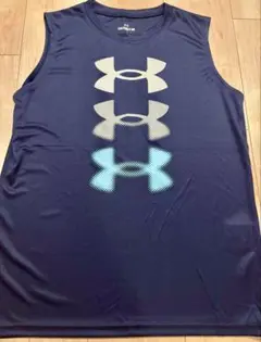 Under Armour ノースリーブタンクトップ YXL ネイビー