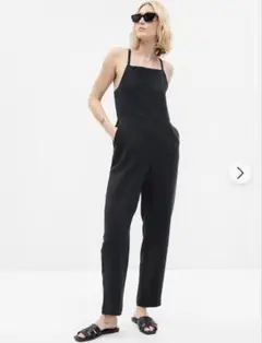 GAP サロペット ストレートスリムフィット・黒