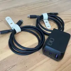 すぐ使えるセットCIO USB-C67W急速充電器Anker絡まないケーブル2本