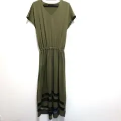 INGNI　フレンチ袖 ロングワンピース Mサイズ