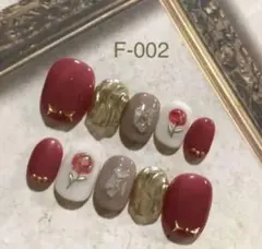 ネイルチップ 花 ミラーネイル