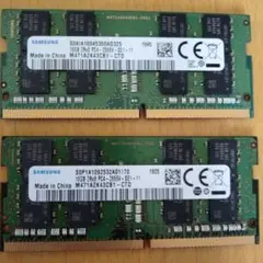 Samsung 16GB DDR4 メモリー 2666MHz